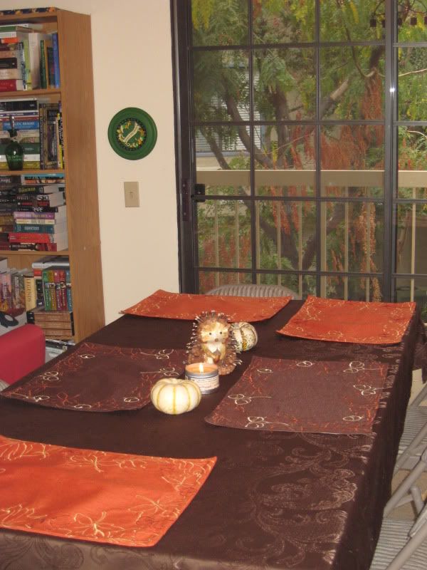 The table before we set it