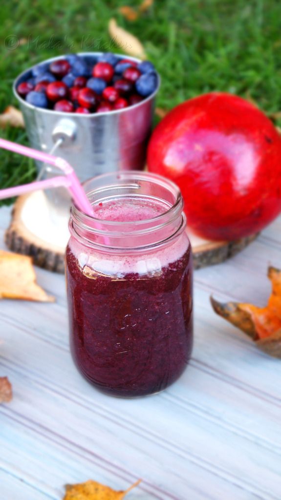 Very Berry Pom Juice (Cranberry+Blueberry+Pomegranate) MalasKitchen
