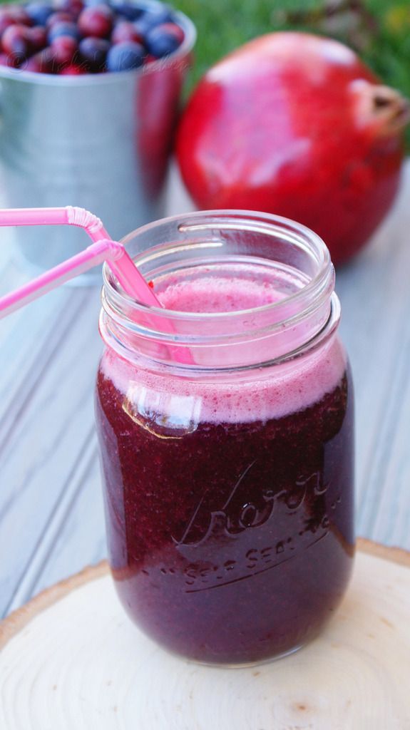 Very Berry Pom Juice (Cranberry+Blueberry+Pomegranate) MalasKitchen