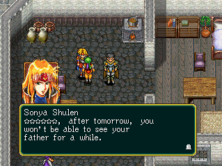 Sonya Shulen is blonde and kind of badass, and standing next to Teo.
