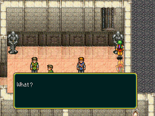 Examining the armour suit to the right in the right room.