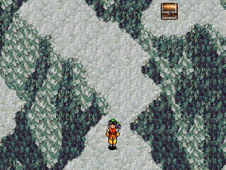 A presumably-snowed-on mountain. Or at least it's pretty white.