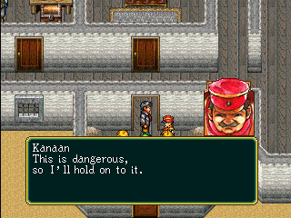 Kanaan says, 'This is dangerous, so I'll hold onto it.'