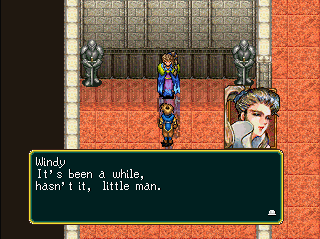 Windy goes, 'It's been a while, hasn't it, little man.'