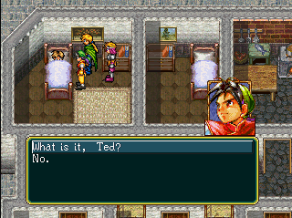 What is it, Ted? / No.