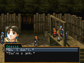 RIOU: 'No, I don't.' or 'You're a jerk.'