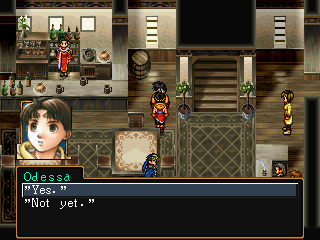 Dialogue option: "Yes" or "Not yet."