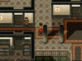There's a guard in the town hall.