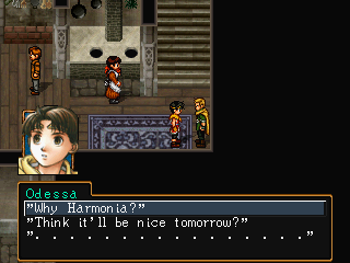 RIOU: 'Why Harmonia?' or 'Think it'll be nice tomorrow?' or dots.