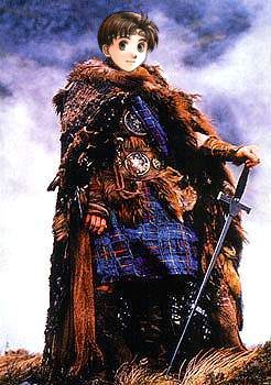 A very bad image edit of The Highlander with our hero's face pasted on.