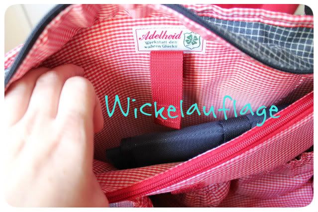 Wickeltasche Glückspilz von Adelheid - Wickelauflage Wickeltasche Glückspilz von Adelheid - Wickelauflage
