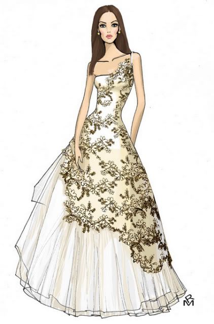 wedding dress designs sketches. wedding gown. fashion design