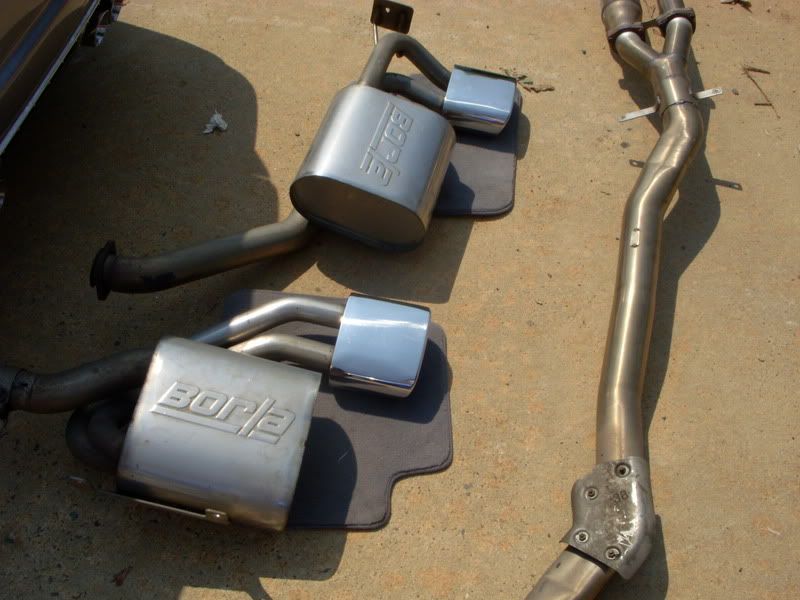 FS E46 M3 Borla exhaust and SuperSprint exhaust section 1 Straight Pipe