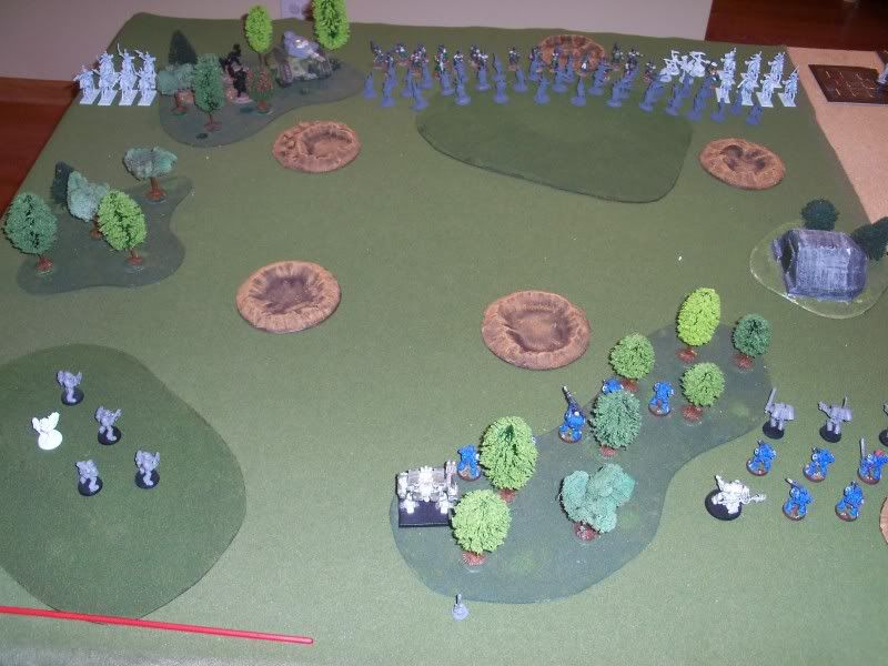 Warhammer 40k Space Marine vs Renegade Imperial Guard