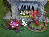 Warhammer Battle for the Treasure Horde - Warriors of Chaos, High Elves, and Dwarfs
