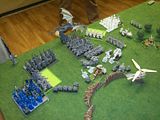 Warhammer Battle for the Treasure Horde - Warriors of Chaos, High Elves, and Dwarfs