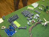 Warhammer Battle for the Treasure Horde - Warriors of Chaos, High Elves, and Dwarfs