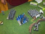 Warhammer Battle for the Treasure Horde - Warriors of Chaos, High Elves, and Dwarfs
