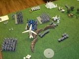 Warhammer Battle for the Treasure Horde - Warriors of Chaos, High Elves, and Dwarfs