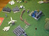 Warhammer Battle for the Treasure Horde - Warriors of Chaos, High Elves, and Dwarfs