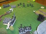 Warhammer Battle for the Treasure Horde - Warriors of Chaos, High Elves, and Dwarfs