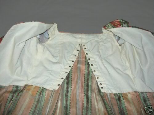 inside of french 1770\'s dress