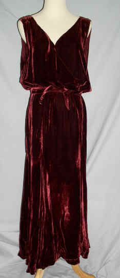 1930\'s velvet dress