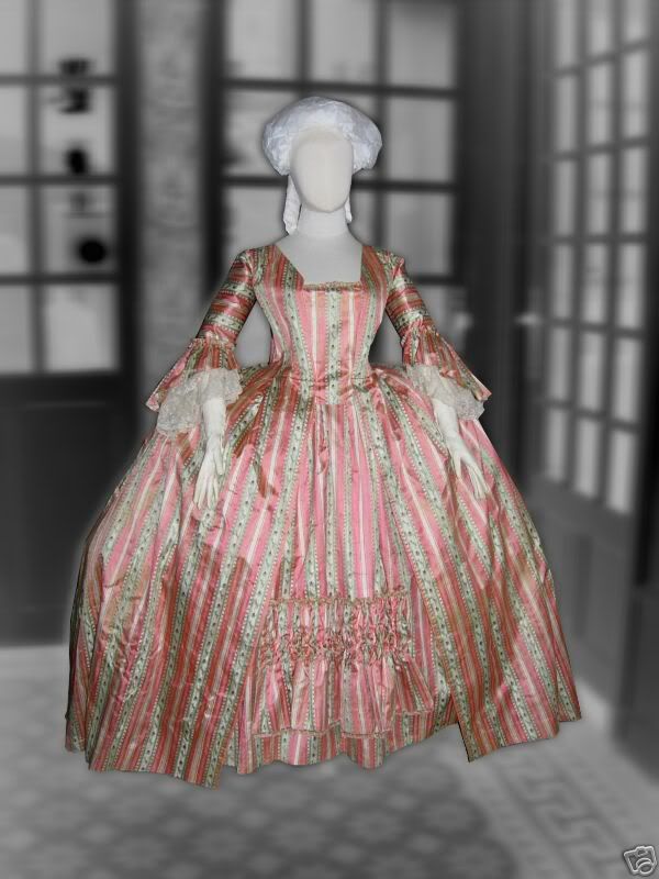 Full veiw of french dress 1770\'s