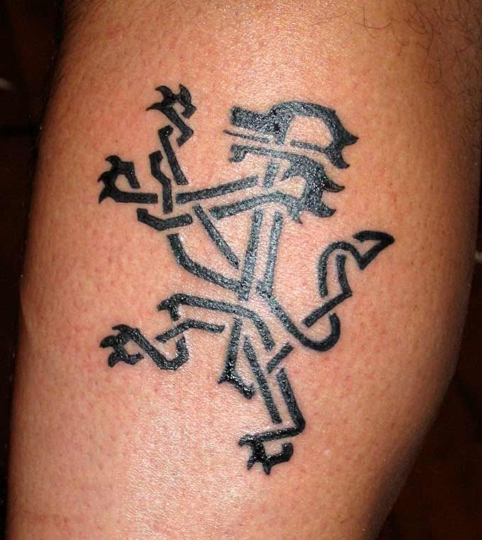 rampant lion tattoo. SCOTTISH RAMPANT LION TATTOO