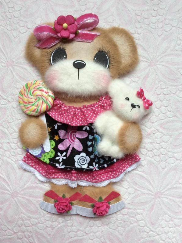 Candy GIRL BOUTIQUE Tear BEAR Premade Scrapbook ELITE4U 3paperwishes eBay