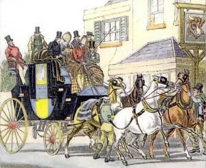 1820 Passenger Coach and Horses