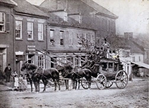 1820 Passenger Coach and Horses
