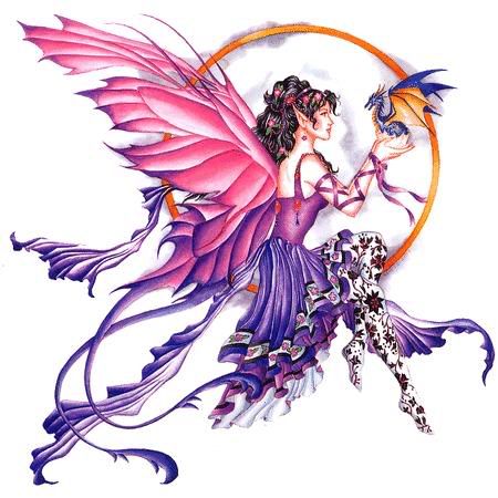 feen tattoo fairy dragon