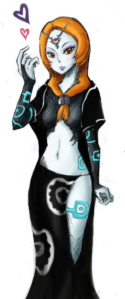 Midna Age- Centuries, but she only looks around seventeen or eighteen. Gender- Female Appearence-