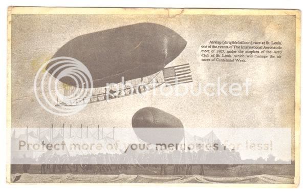 1909 ST. LOUIS, MO. 100 YRS. DIRIGIBLE RACES  