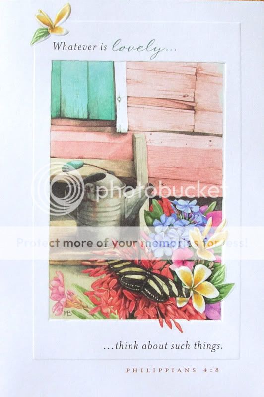 Marjolein Bastin Flowers Butterfly Thinking of You Card  