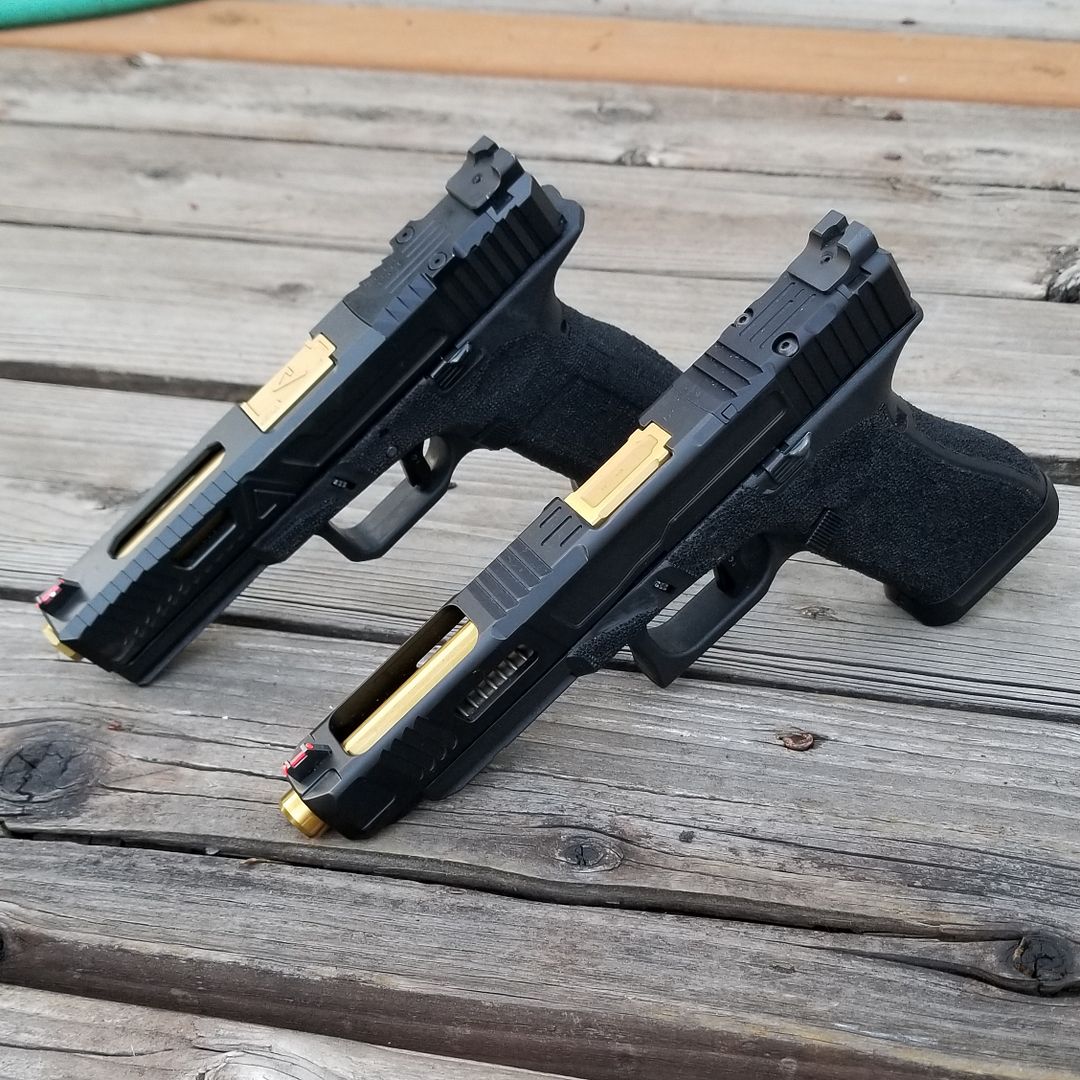 Agency Arms Glock 17 Timberwolf Frame And Fowler Industries Glock 34