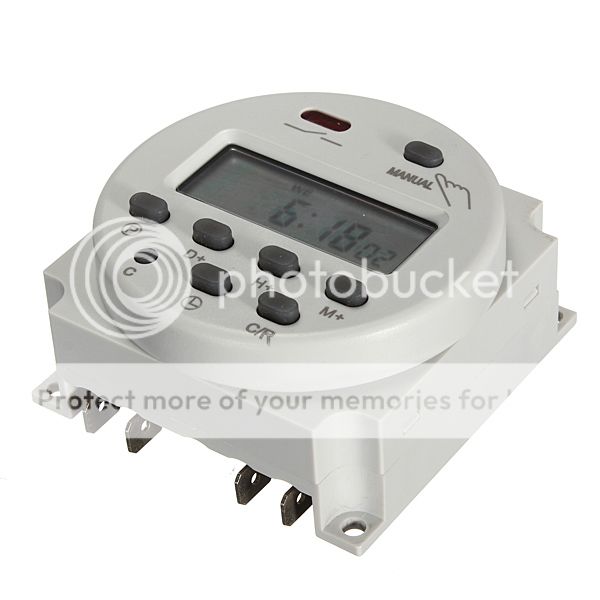 CN101A 12V/24V/220/240V LCD Digital semanal Programable Temporizador