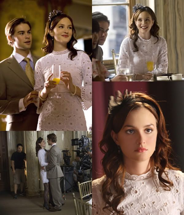 blair waldorf white lace dress